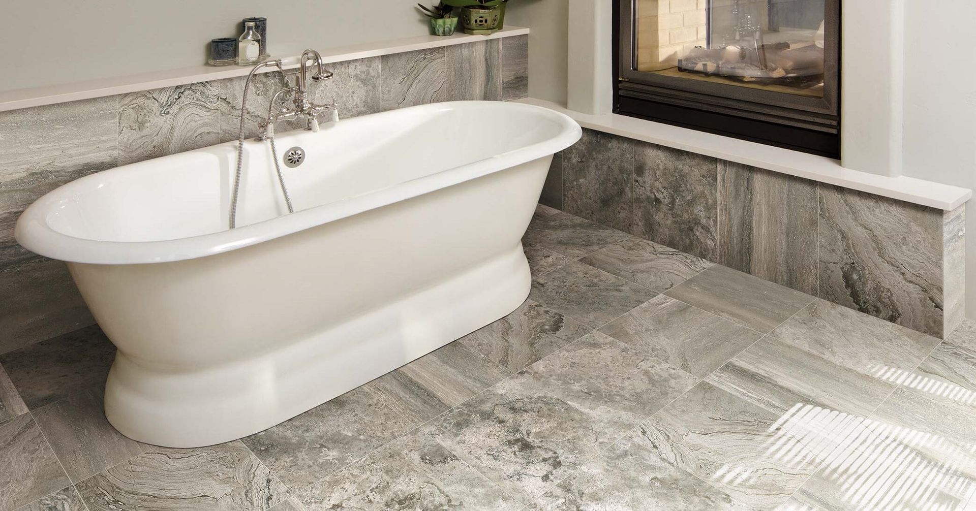 PIETRA ROMANA DARK GREY PORCELAIN TILES