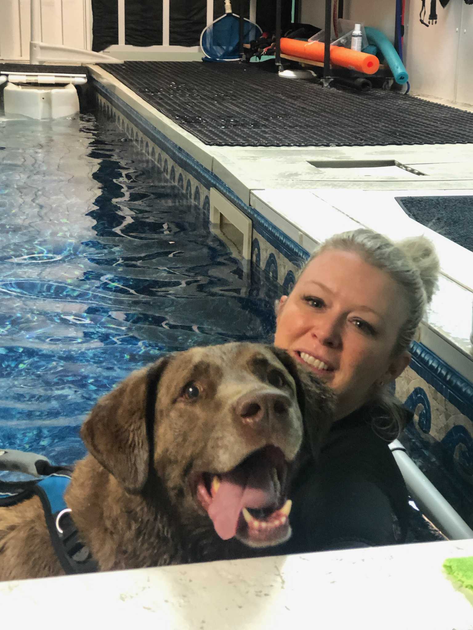 Pawsitively pooched water therapy