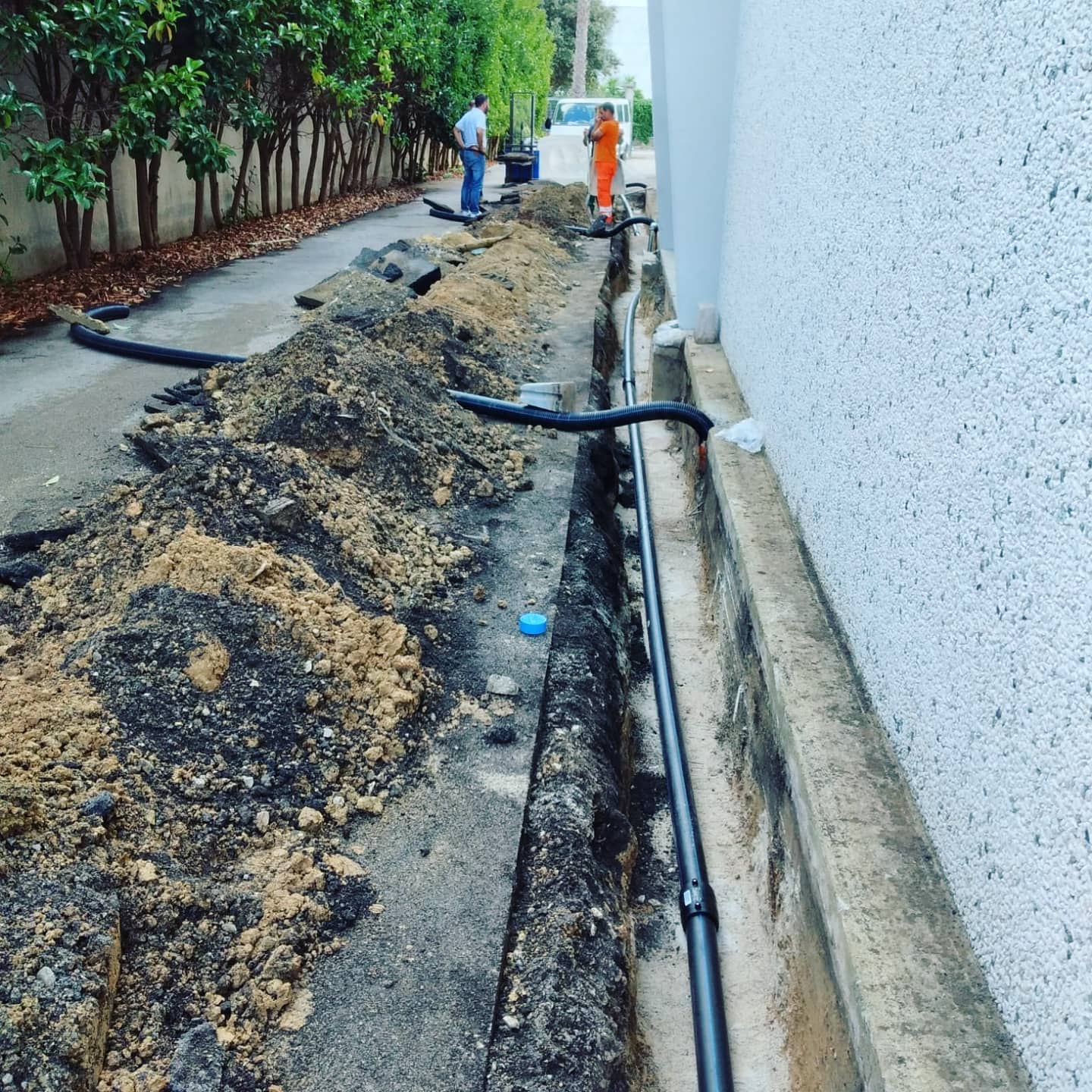 posa di tubi per impianto termoidraulico