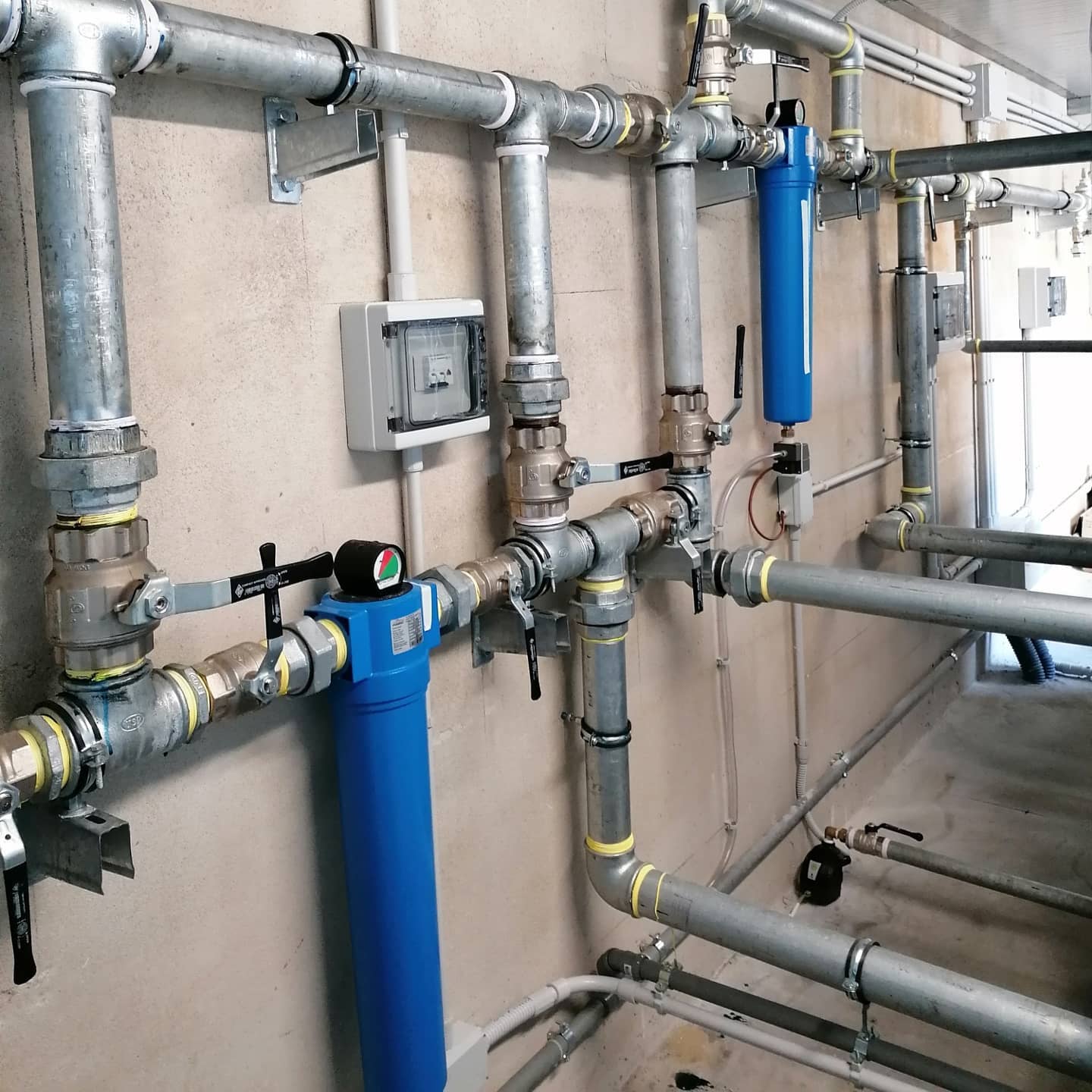 tubi di un impianto idraulico