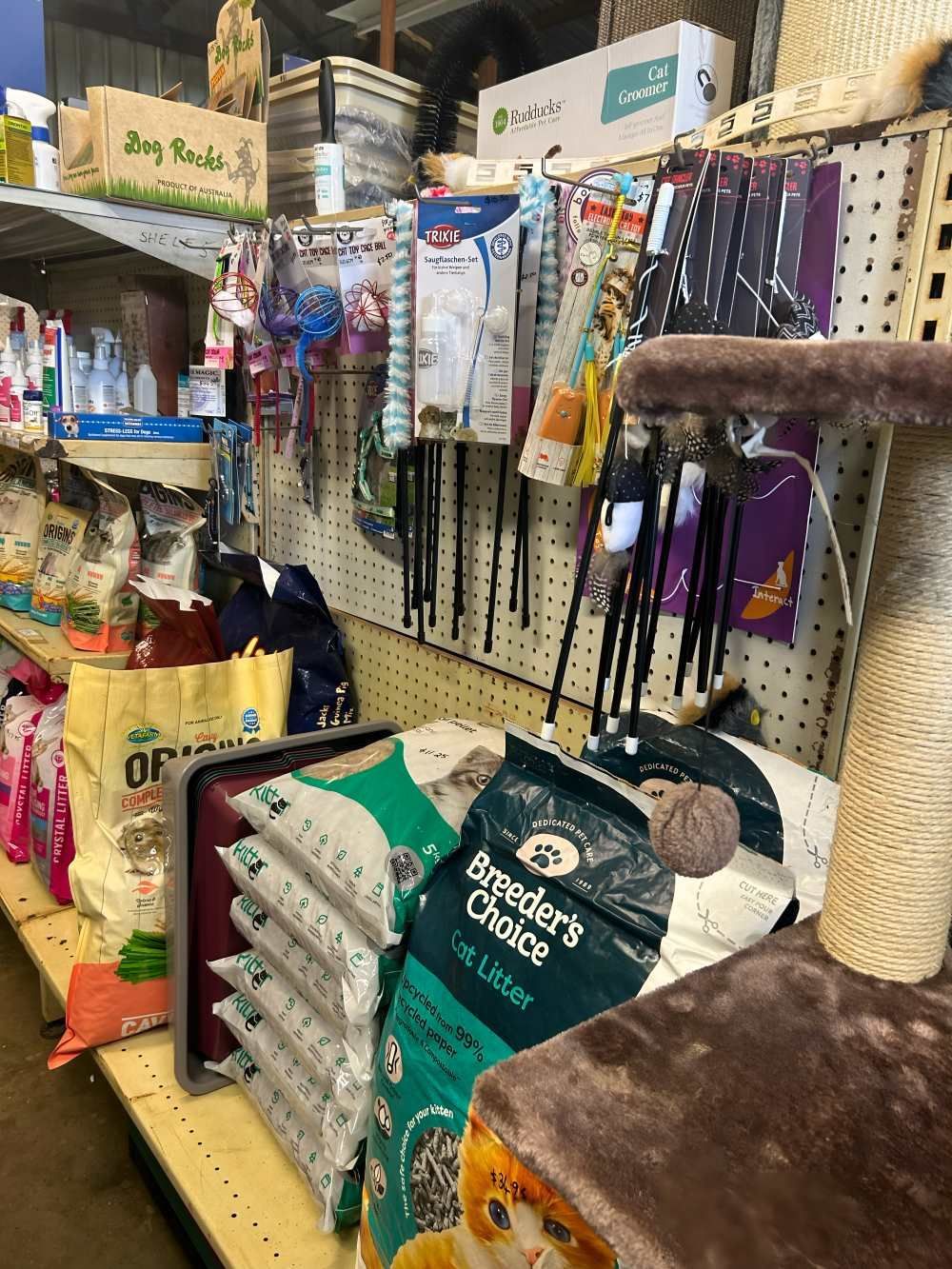 A Bags of Pet Food in a Pet Store — Barnyard Stockfeed, Pet, Garden and Florist in Childers, QLD