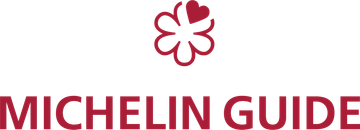 Michelin Guide logo in burgundy with a Michelin star icon above the text