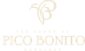 The logo for the lodge at pico bonito in honduras.