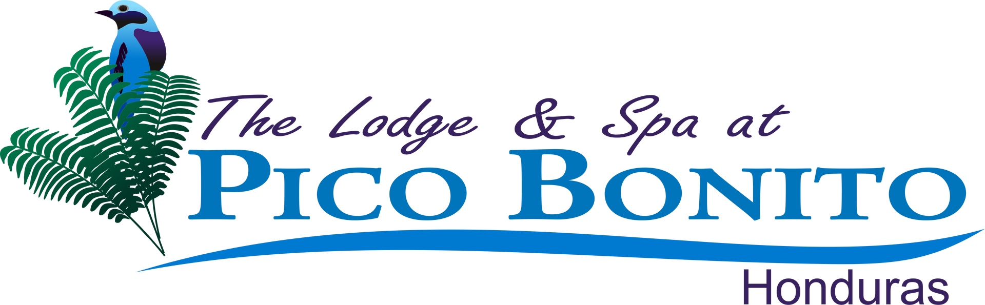 The logo for the lodge and spa at pico bonito honduras
