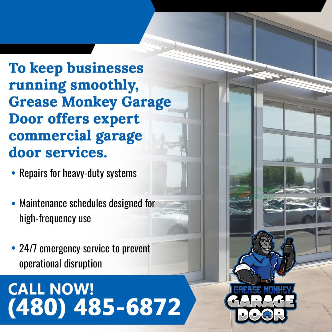 Grease Monkey Garage Door offers expert commercial garage door services.