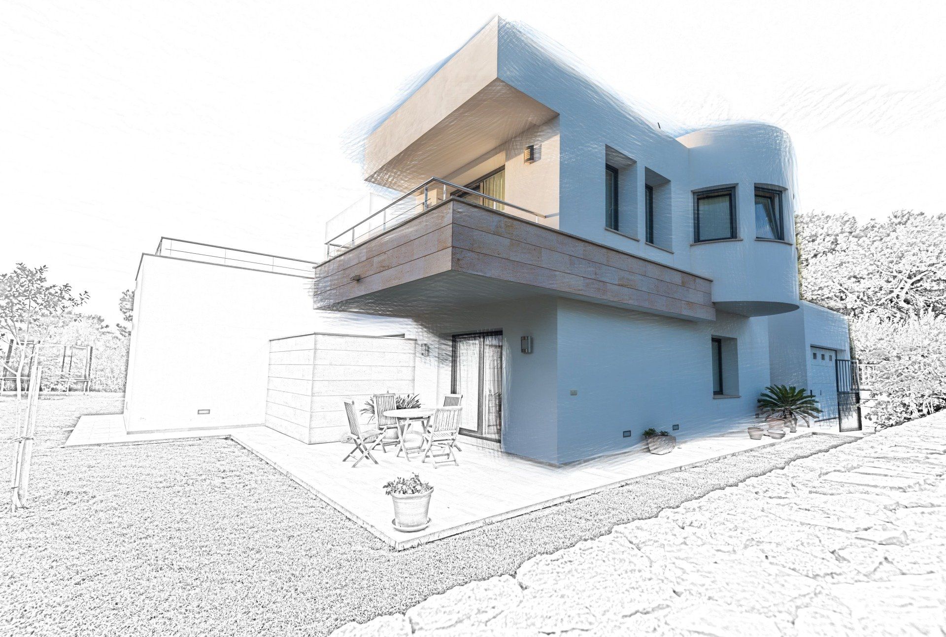 Villenarchitektur - Entwurfsplanung