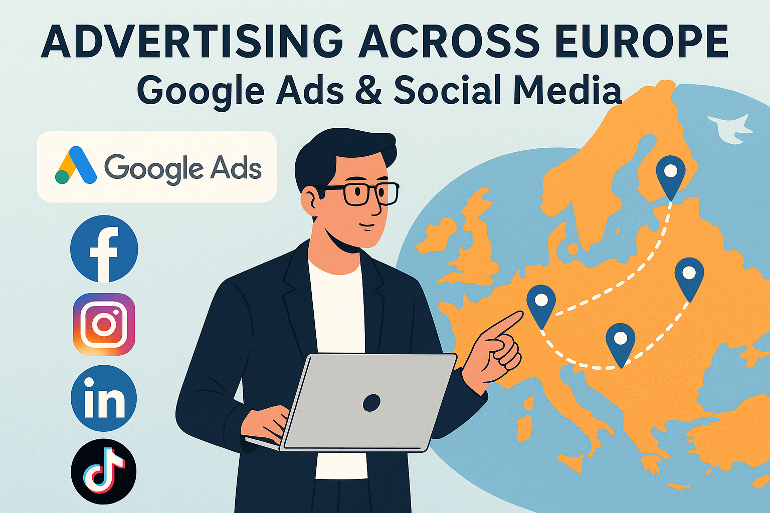 Advertising Across Europe: Mastering Google Ads and Social Campaigns for International Growth