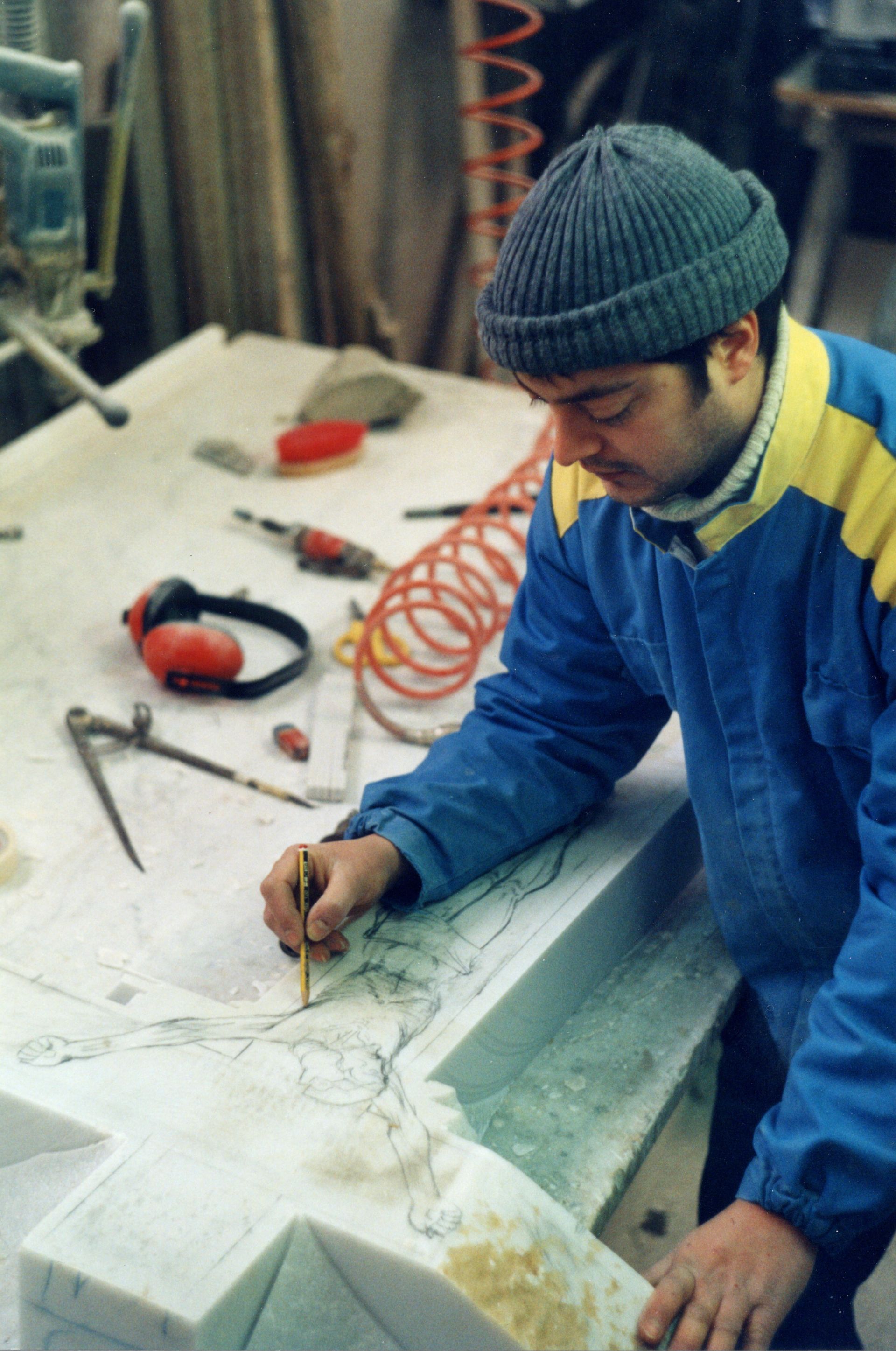 Pierluca Guerriero lavorazione marmo Campobasso