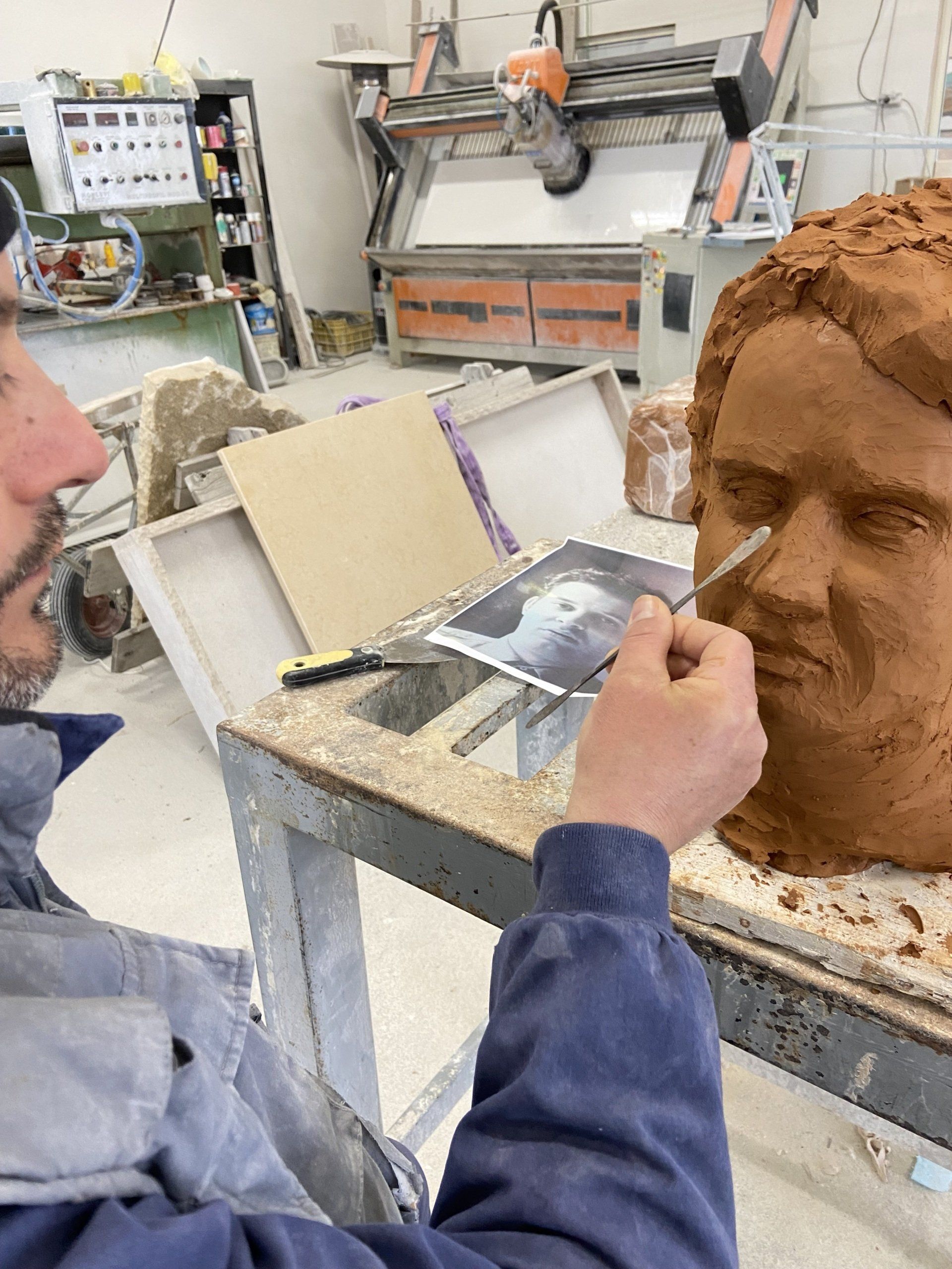 Pierluca Guerriero lavorazione marmo Campobasso