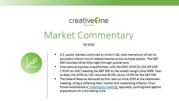 Market Commentary q3 2025