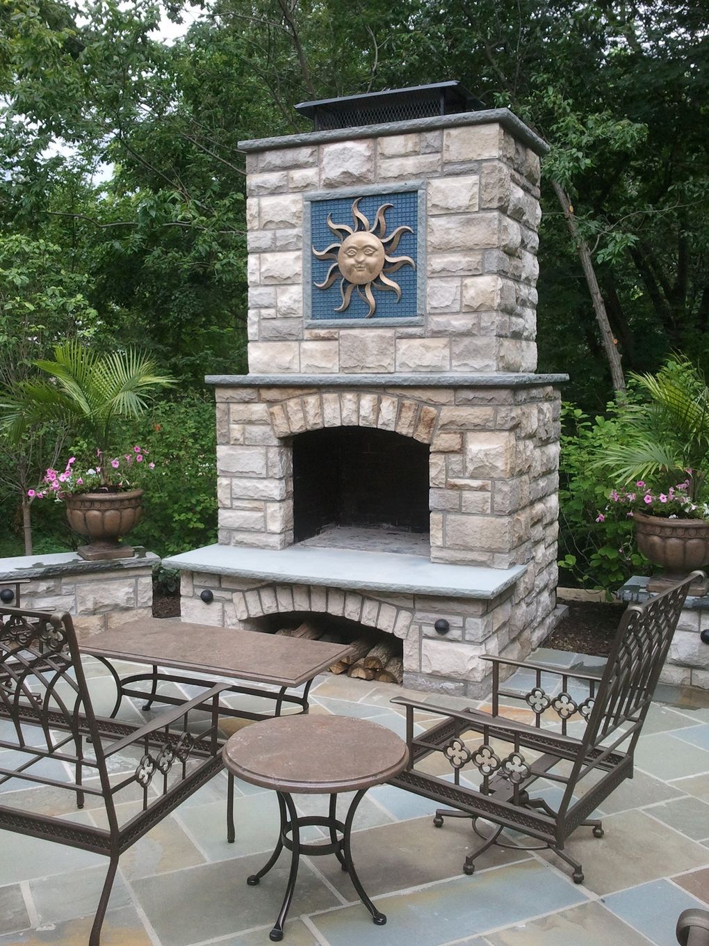 brick oven fireplace