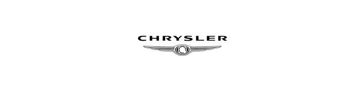 A black and white logo for chrysler on a white background.