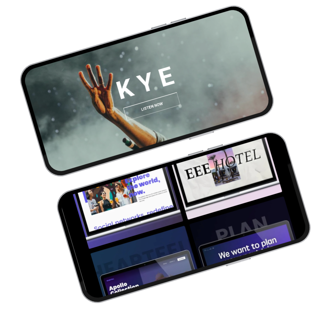A cell phone with the word kye on it