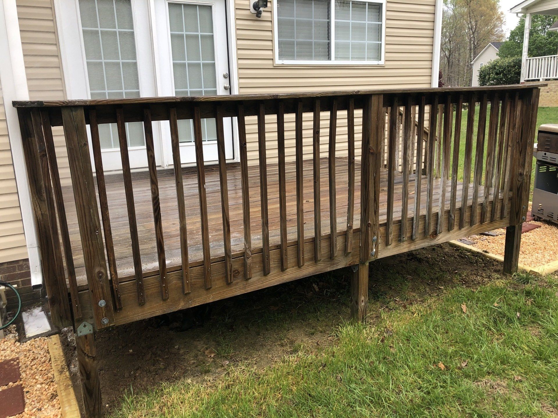 Power Washing Project in Progress in Greensboro, NC