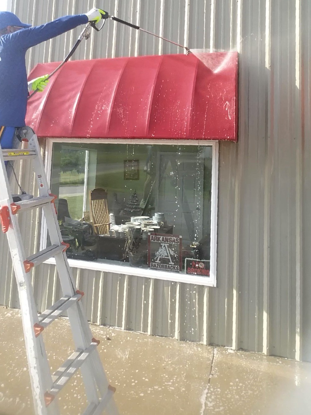 call to action button for awning cleaning page