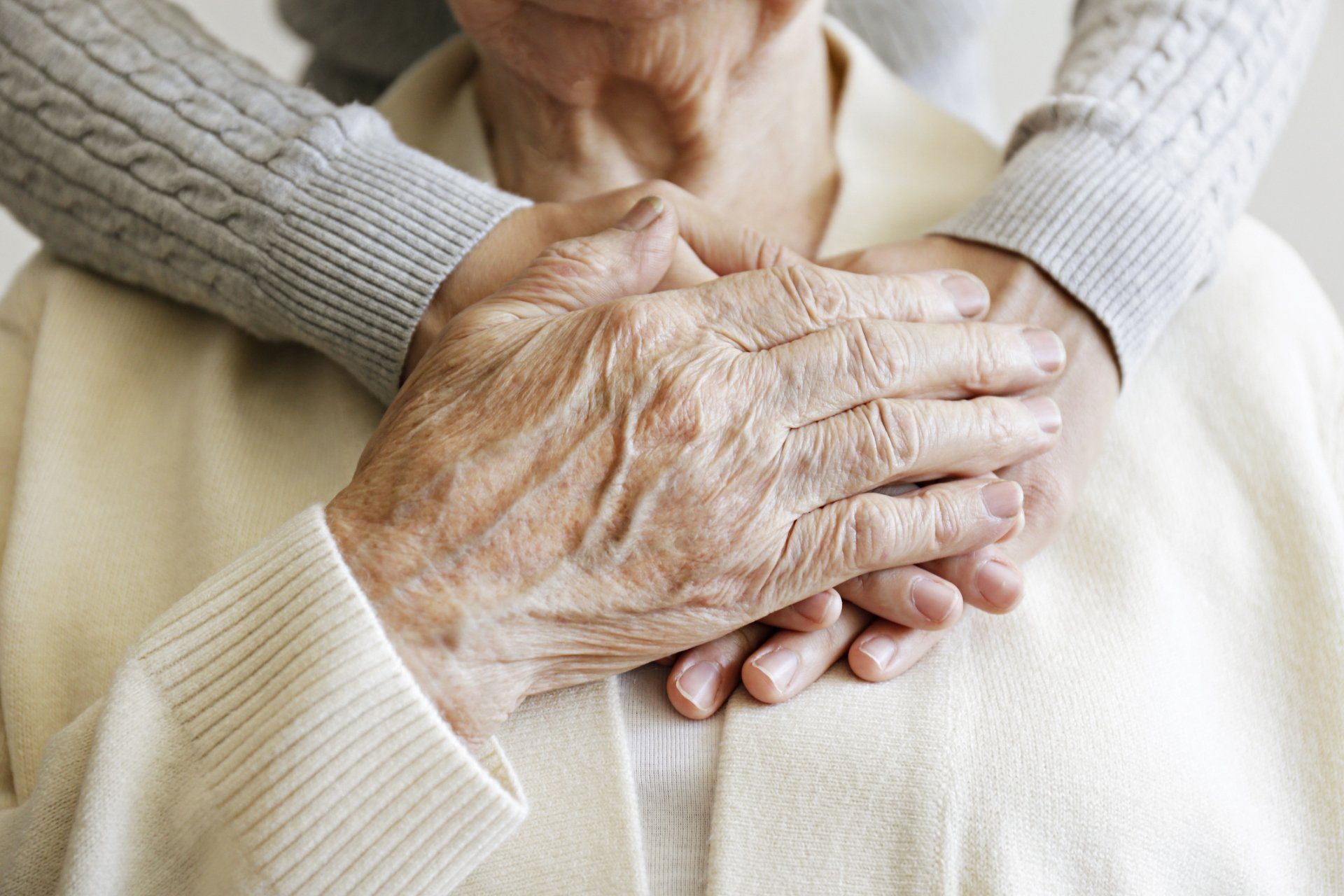Elderly Female's Hands — Lakeland, FL — Better Living for Seniors of Polk County