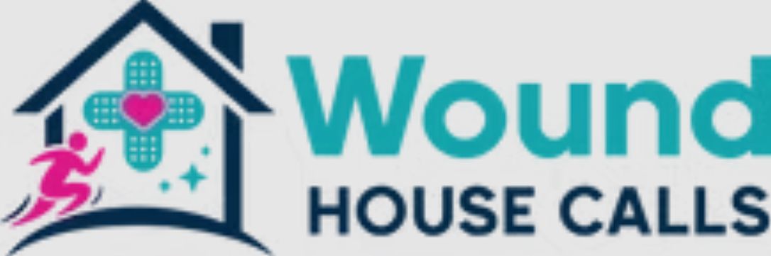 Logo: House with bandage, running person, and text