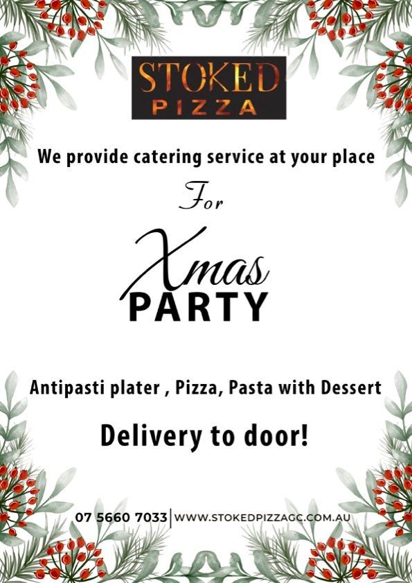 A Promotional Flyer for Stoked Pizza — Stoked Pizza in Helensvale, QLD