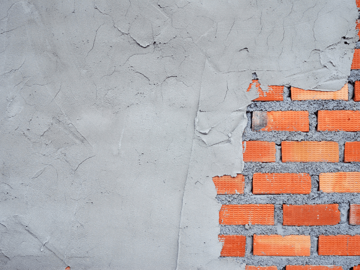 a wall cover in cement bound for masonry repair