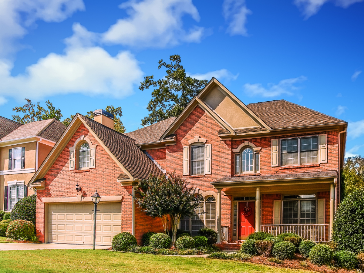 an image of a newly tuckpointed brick home