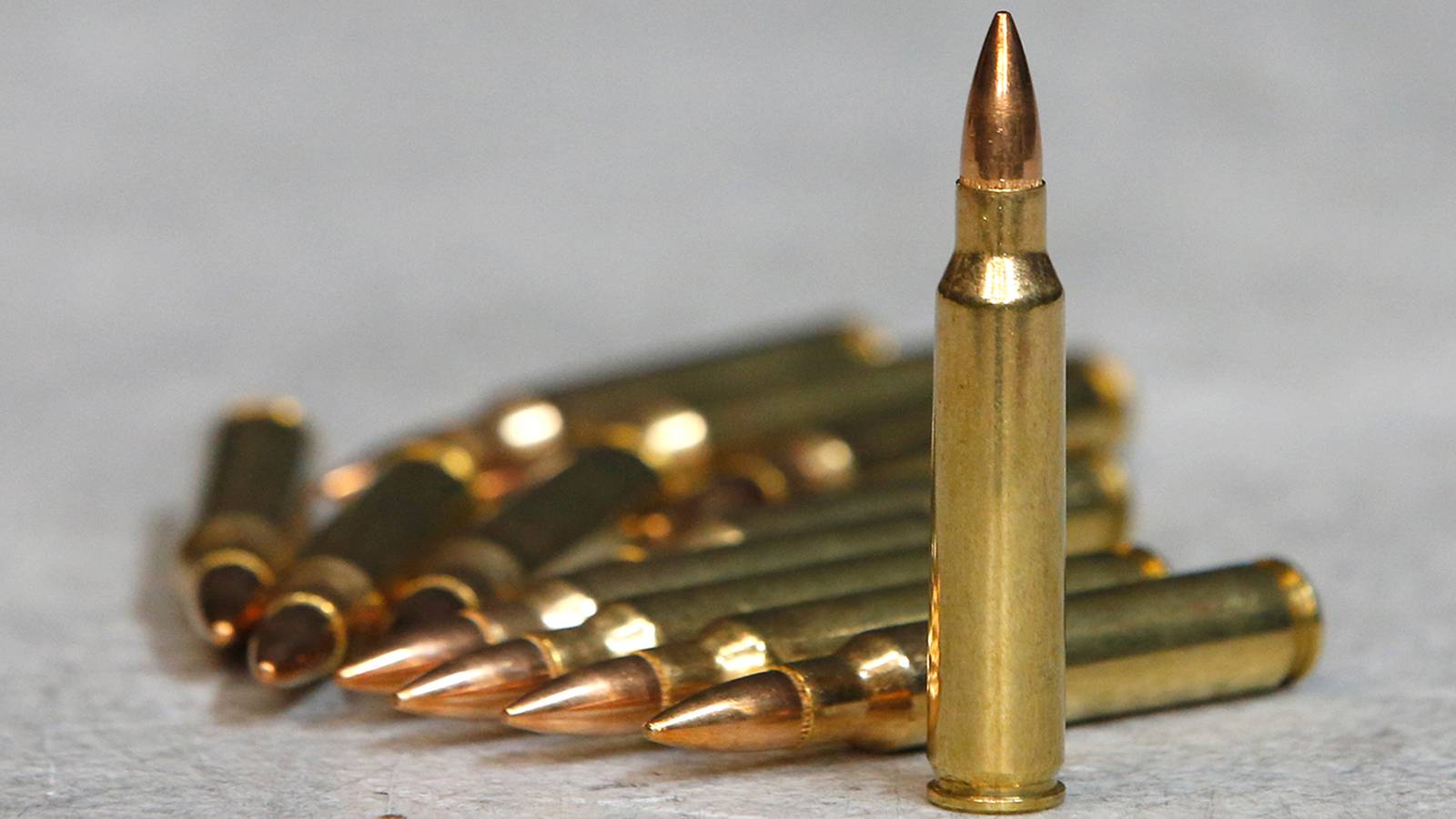 223 ammunition for an AR-15 semi-automatic gun