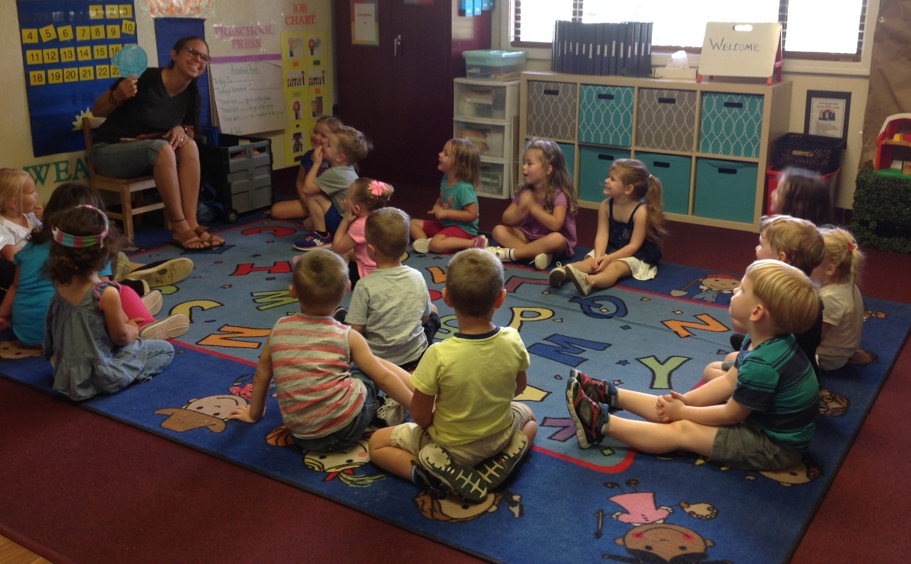 Children Doing Activities on a Table — Bradenton, FL — Palma Sola Early Learning Academy