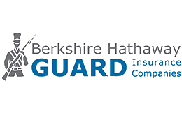 Berkshire Hathaway GUARD Insurance Companies logo: soldier icon, blue 