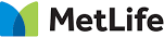 MetLife logo: blue and green curved shapes with 