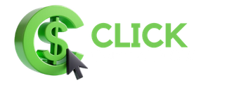 A green sign with a dollar sign and an arrow pointing to the word click