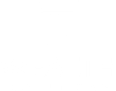 Isometric view of stacked cubes, blue, gray and black.