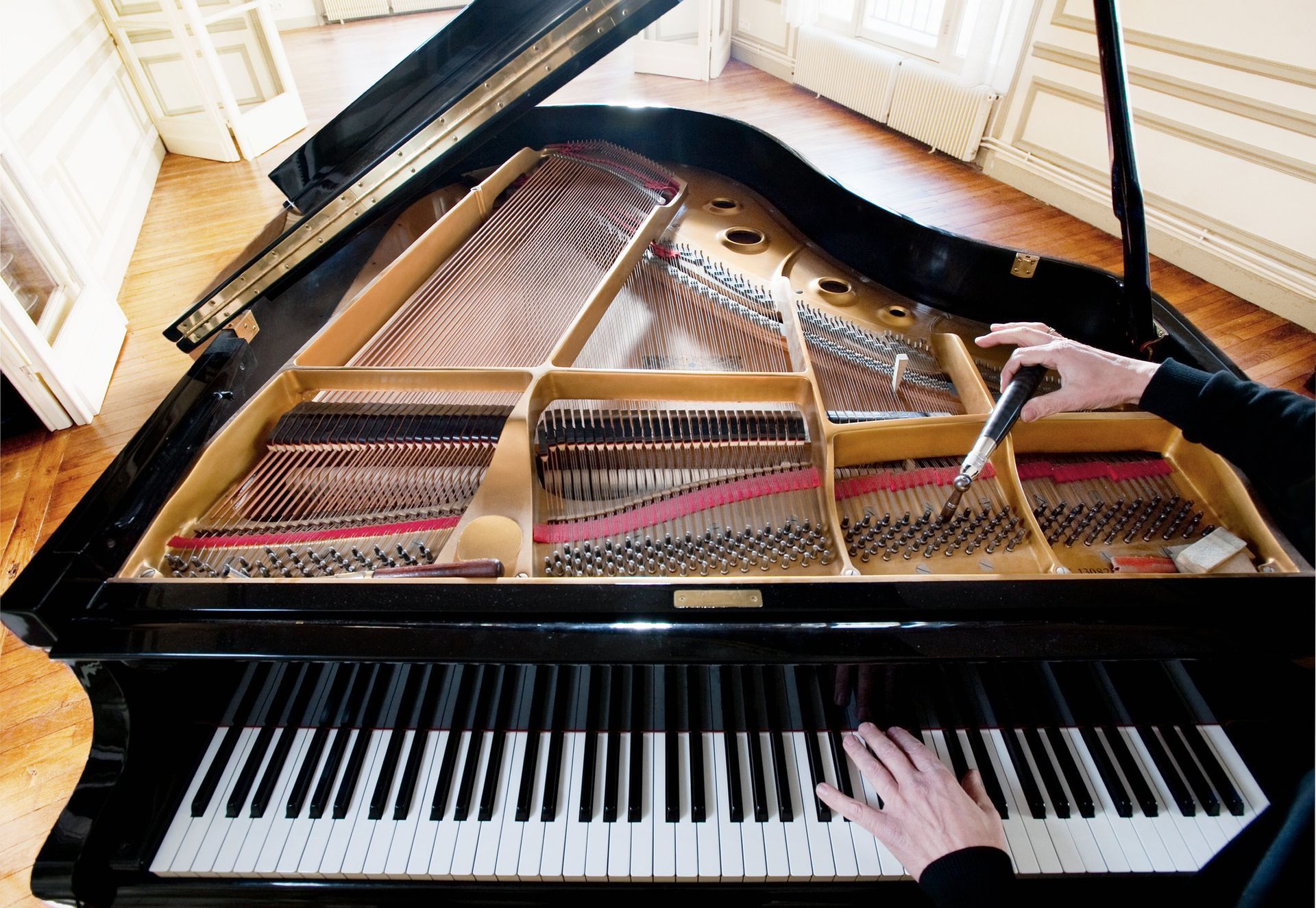 Piano Being Tuned — Cedar Rapids, IA — Pete’s Piano Service