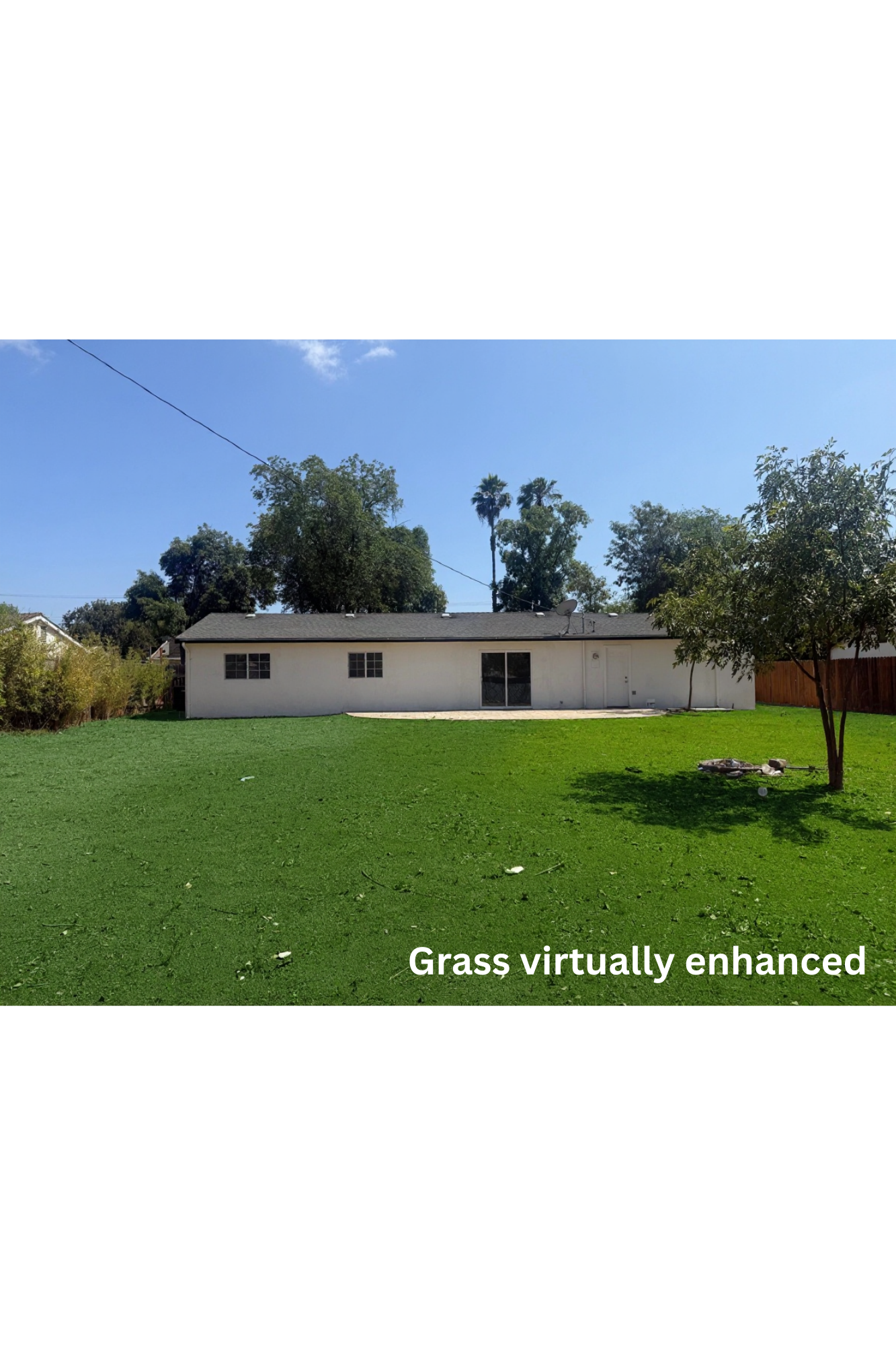 Large backyard