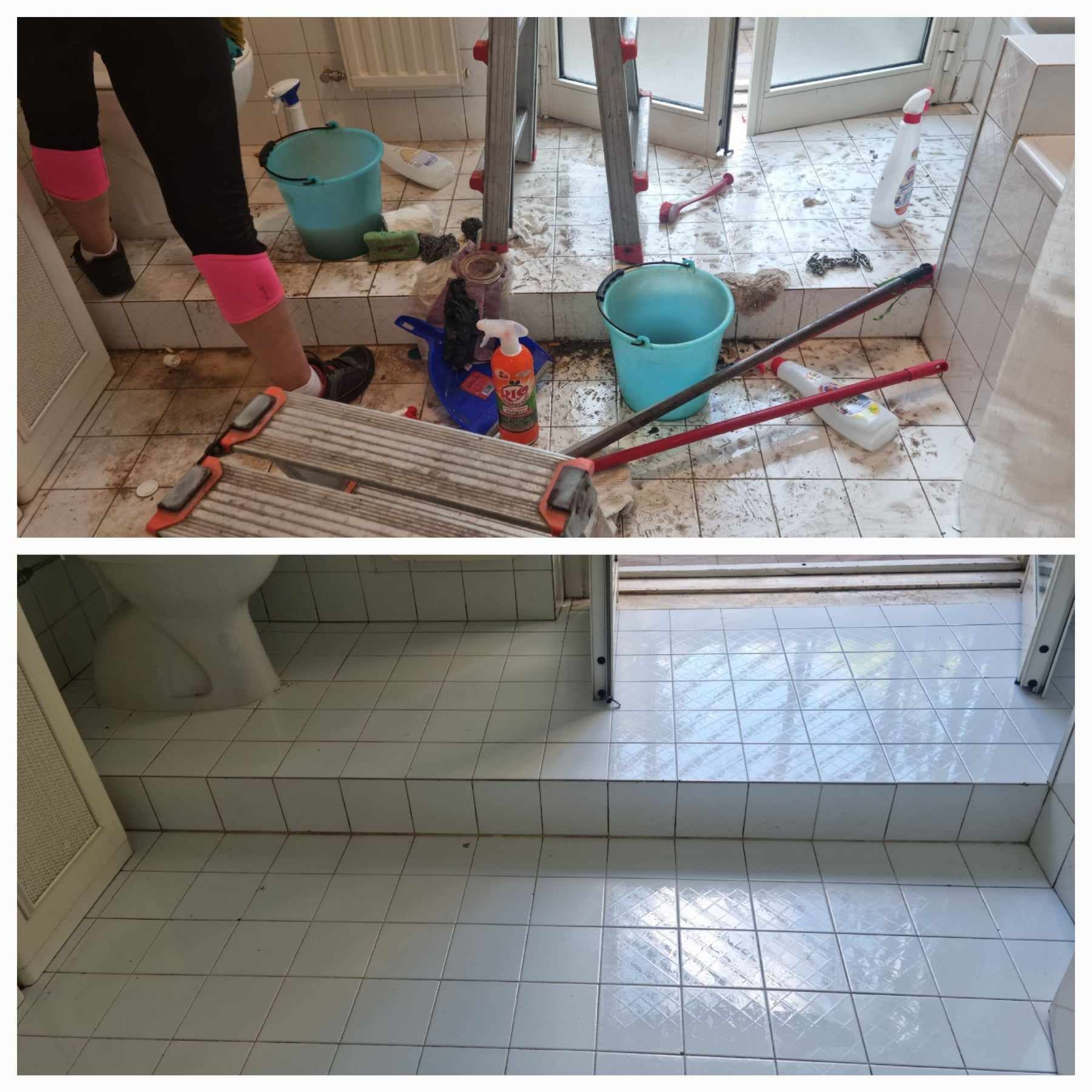 foto bagno molto trascurato