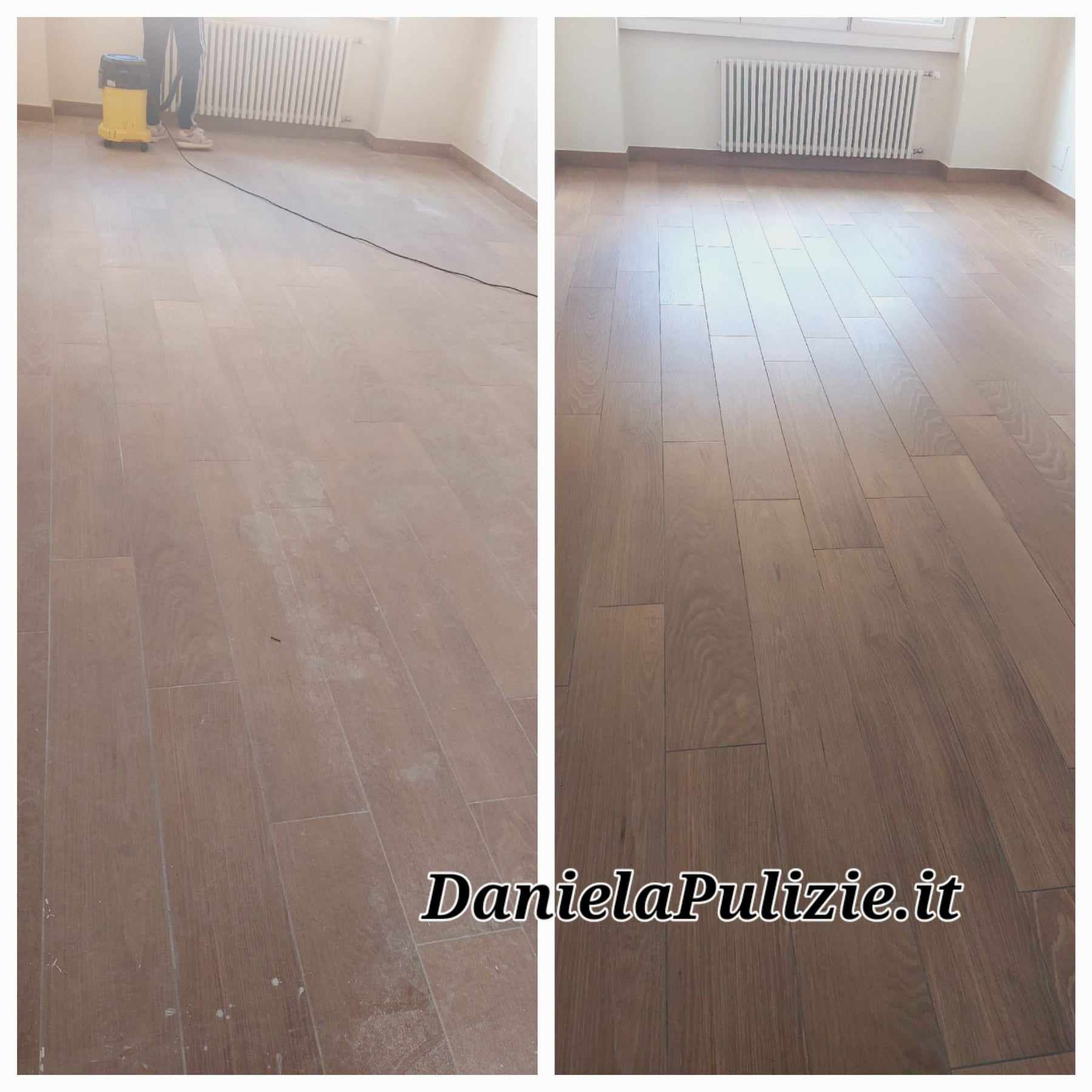 pulizie gres effetto legno dopo cantiere