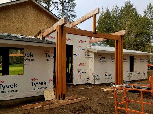 Wooden House Frame - Shelton, WA - Advent Homes LLC