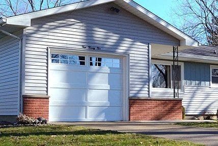 recessed panel garage door