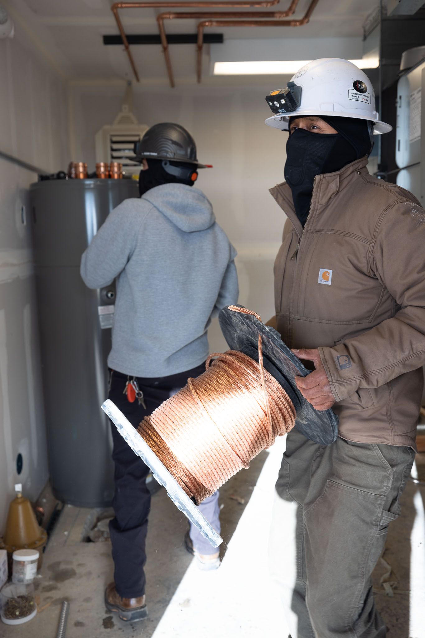 Nightlight Electric Company employees working