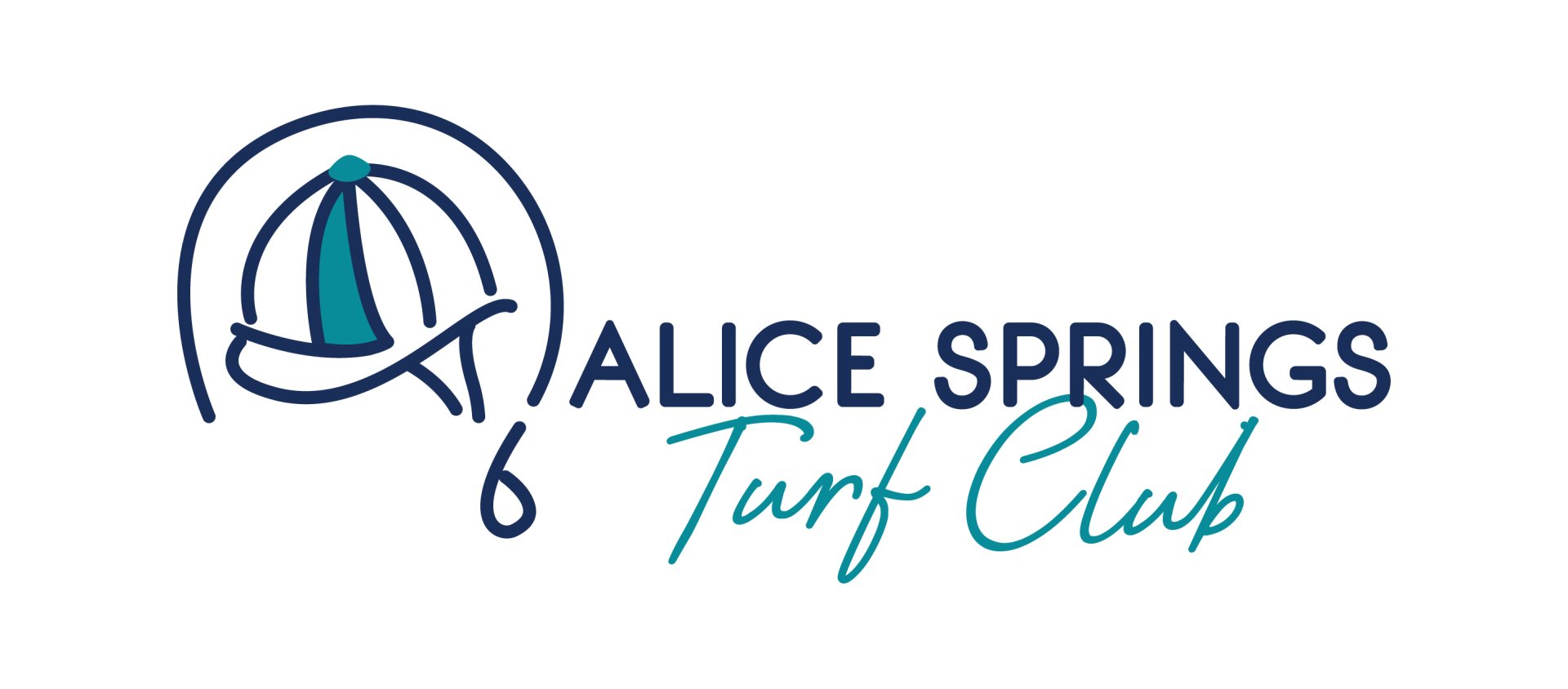 The logo for the alice springs turf club has a sailboat on it.