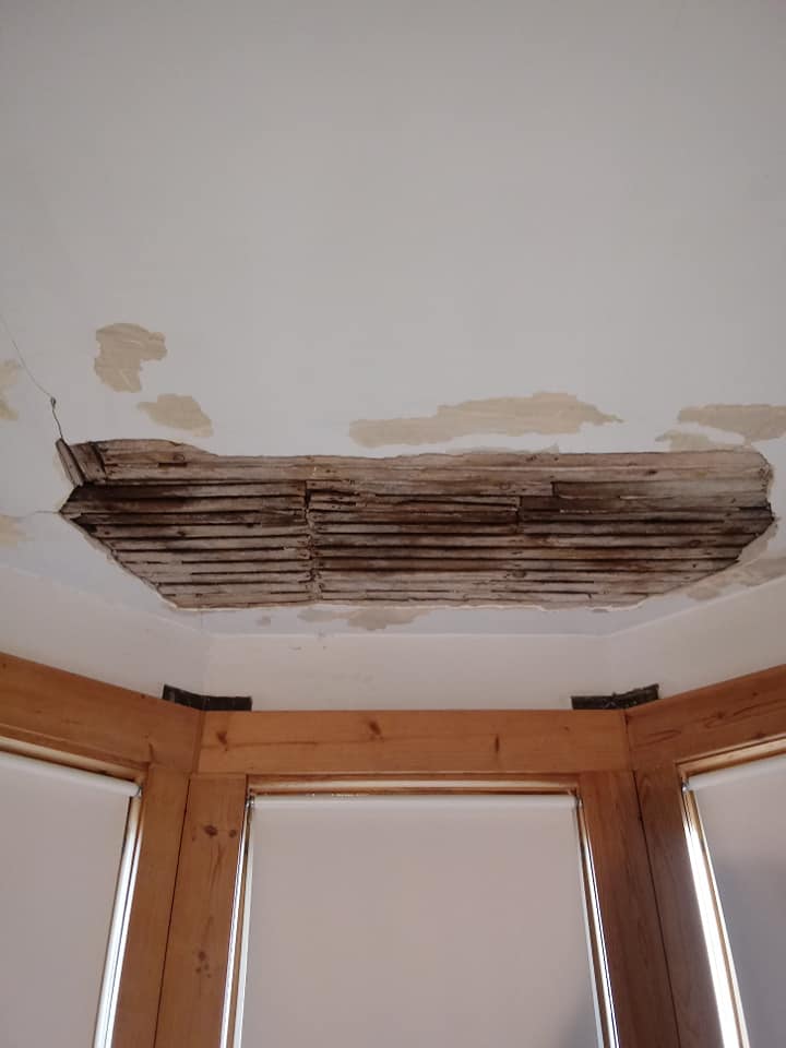 Torn Ceiling — Hammond, IN — Bob's Plastering & Painting