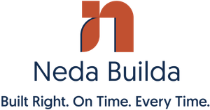 Logo for Neda Builda with tagline