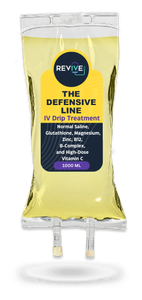 A bag of revive the steel curtain iv drip treatment