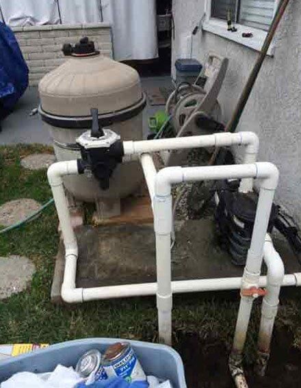 Unorganized pipes- Pool services in Whittier, CA