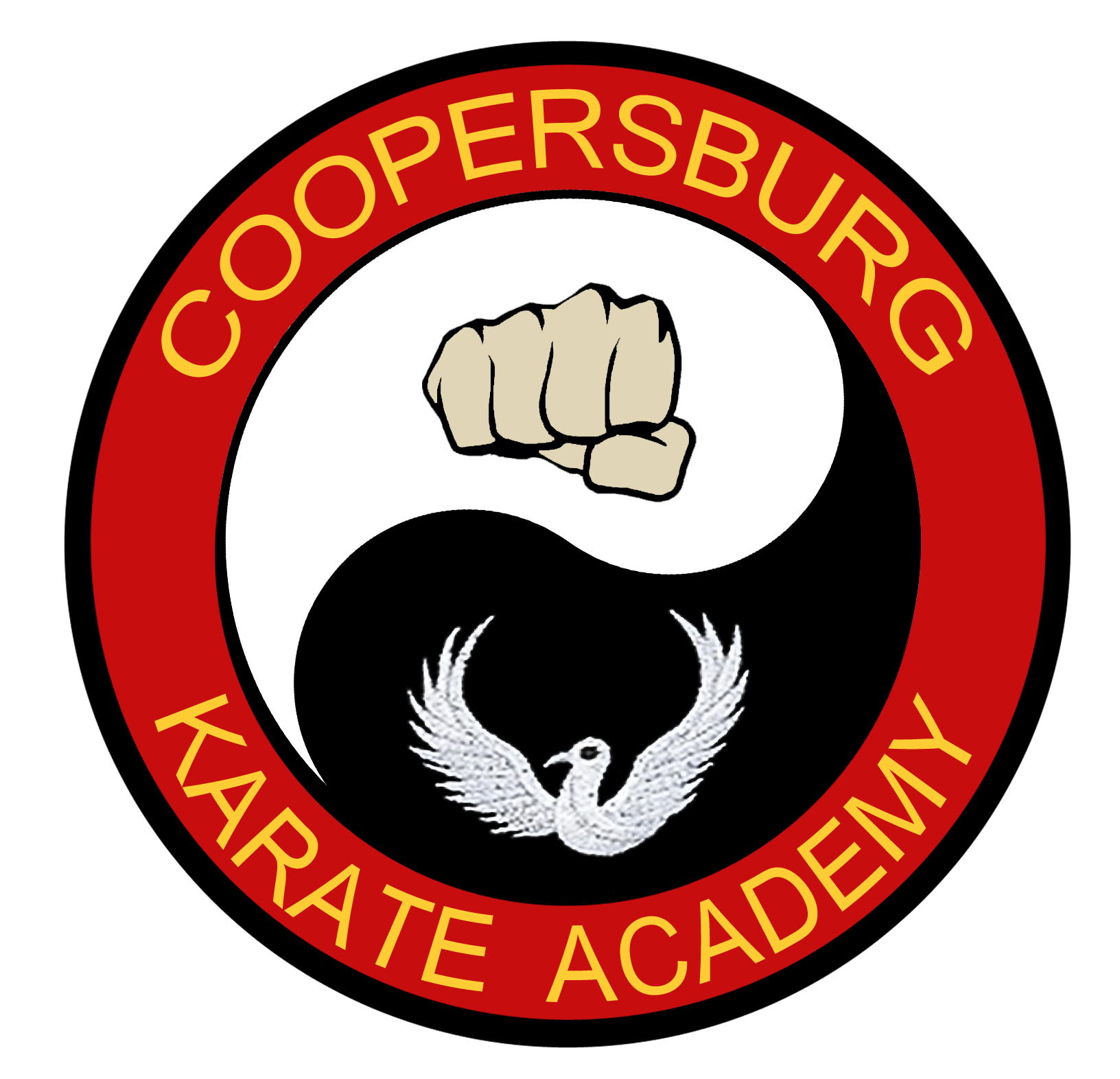 A logo for the coopersburg karate academy