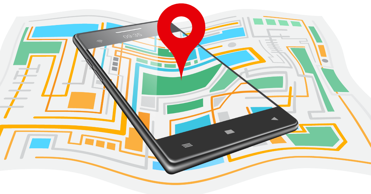 google maps for your business in lees summit with large red arrow