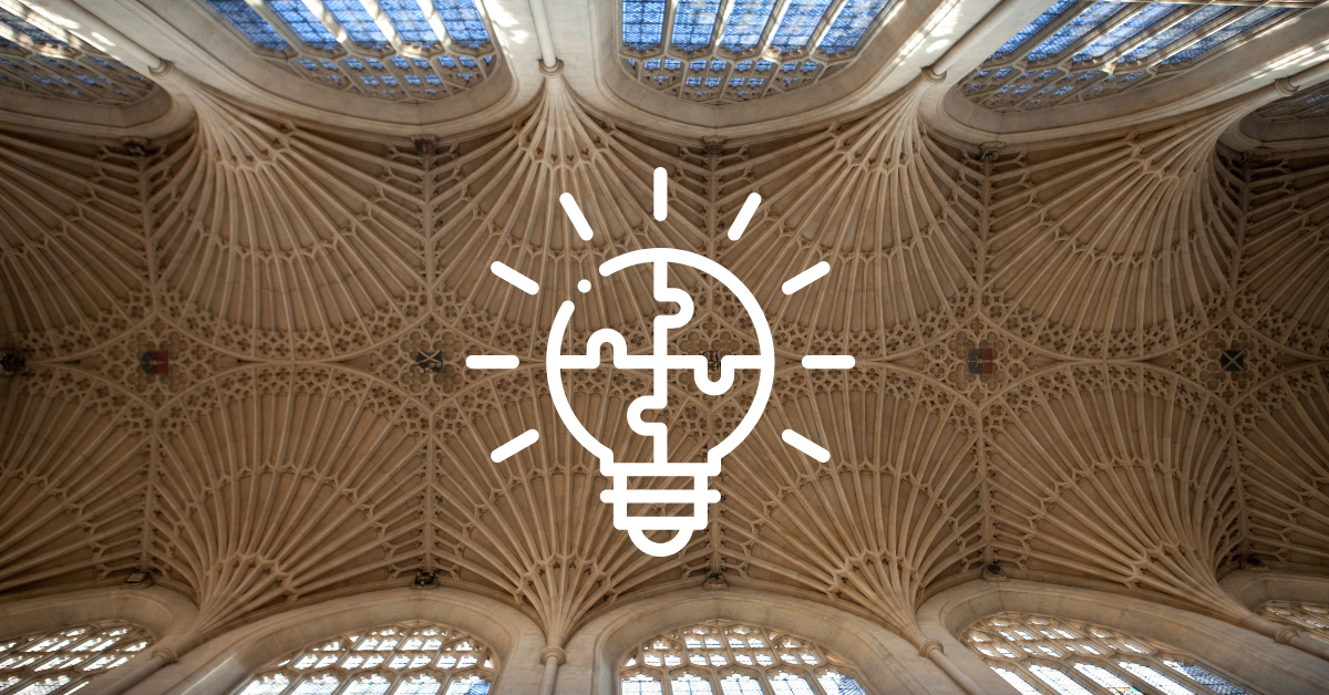 High vaulted ceiling inspiring creativity and open thinking at Bridge Space event space