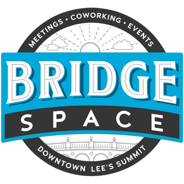 The logo for bridge space downtown lee 's summit