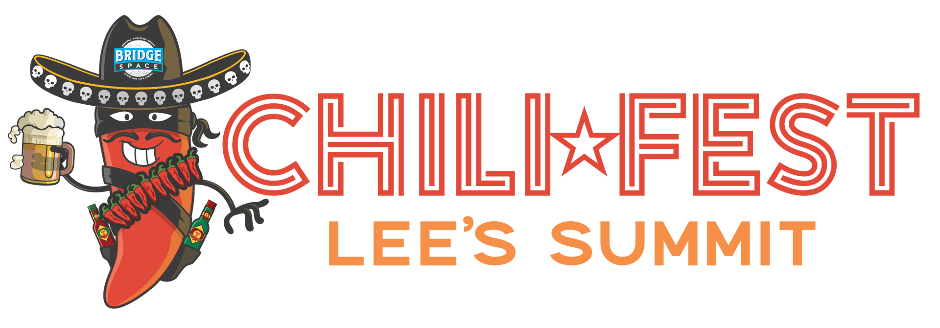 A logo for chili fest lee 's summit