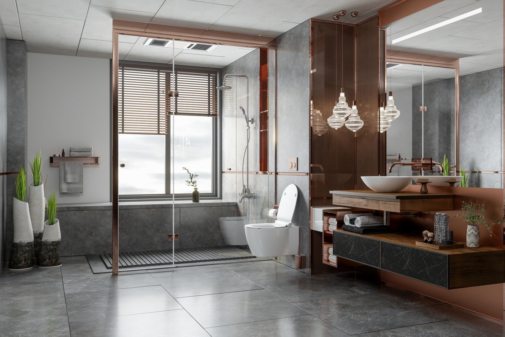 A bathroom with a toilet , sink , and bathtub.