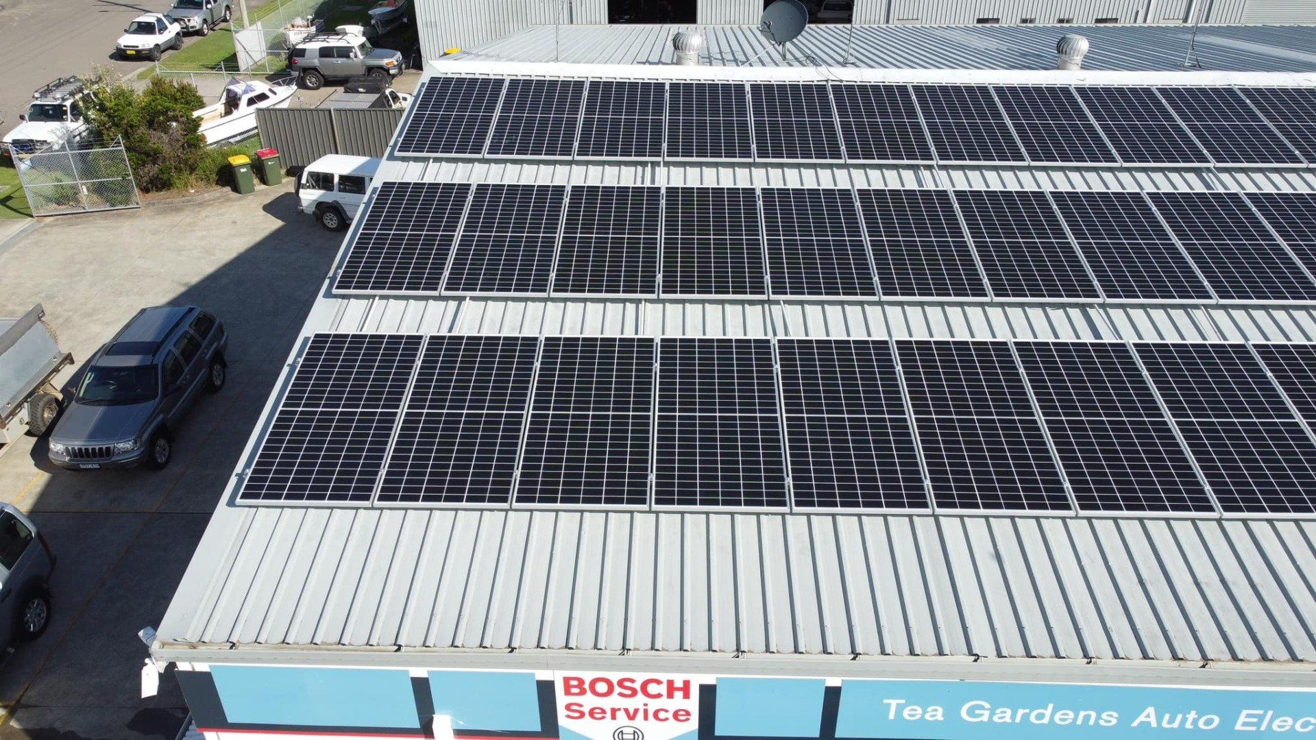 Solar Panel on Office Facility — Local Electrician in Port Stephens, NSW