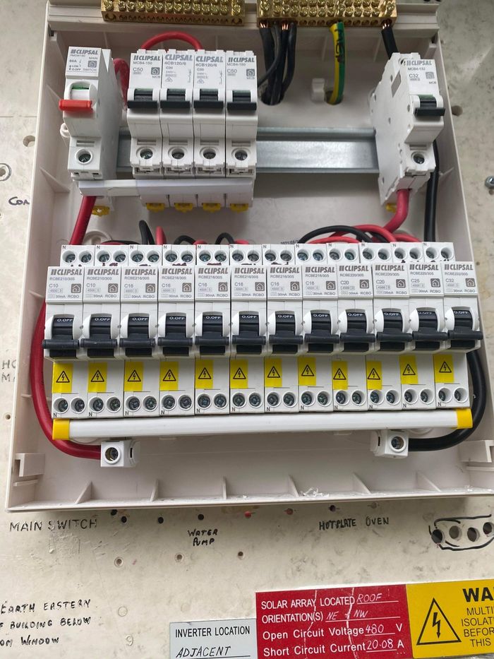 Circuit Breakers in a Switchboard — Local Electrician in Port Stephens, NSW